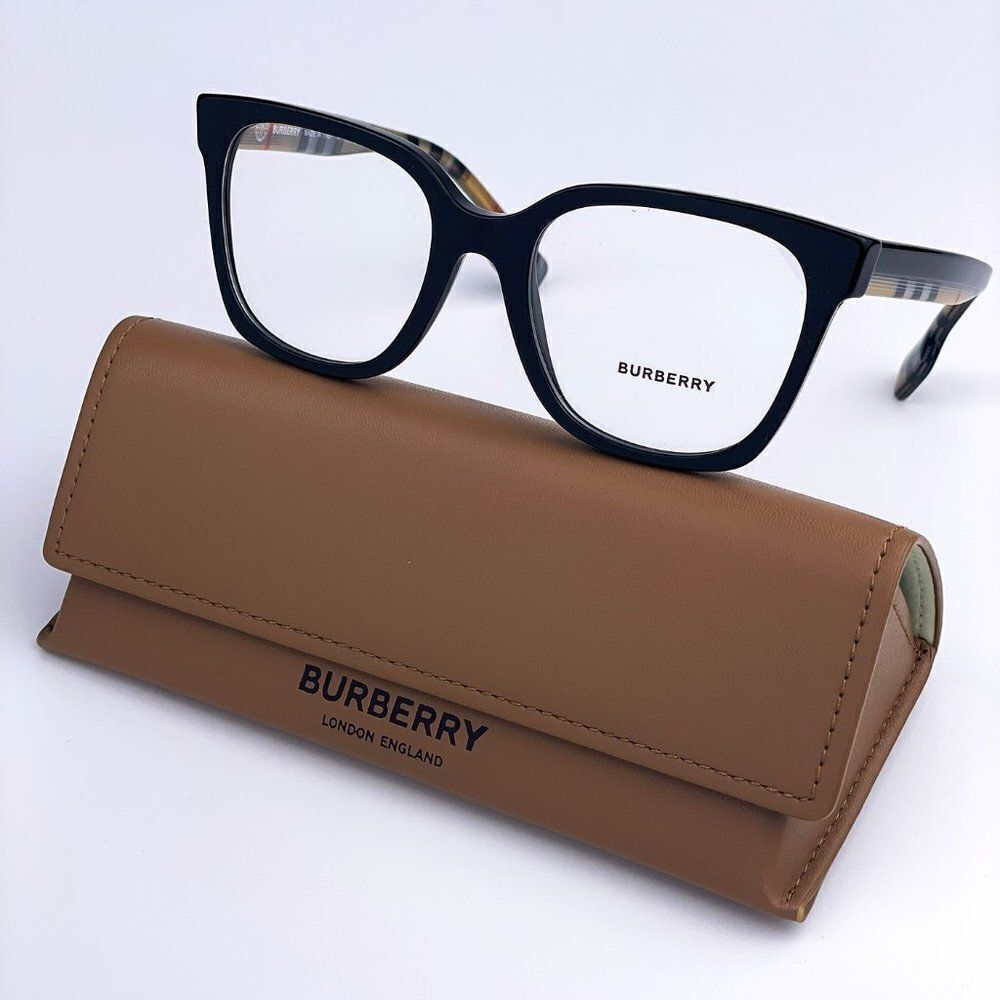 NEW Burberry Evelyn BE2347 3942  Black Square Women Eyeglasses - Picture 2 of 9